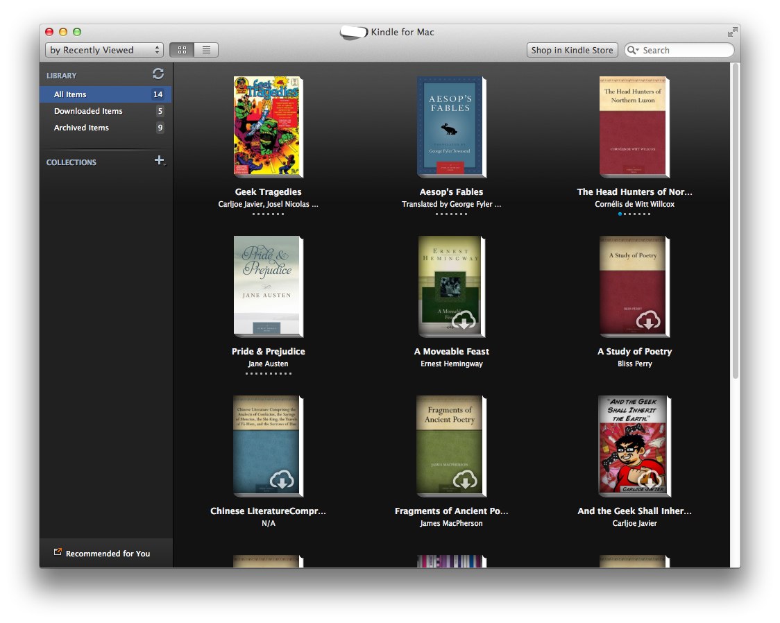 kindle for mac os